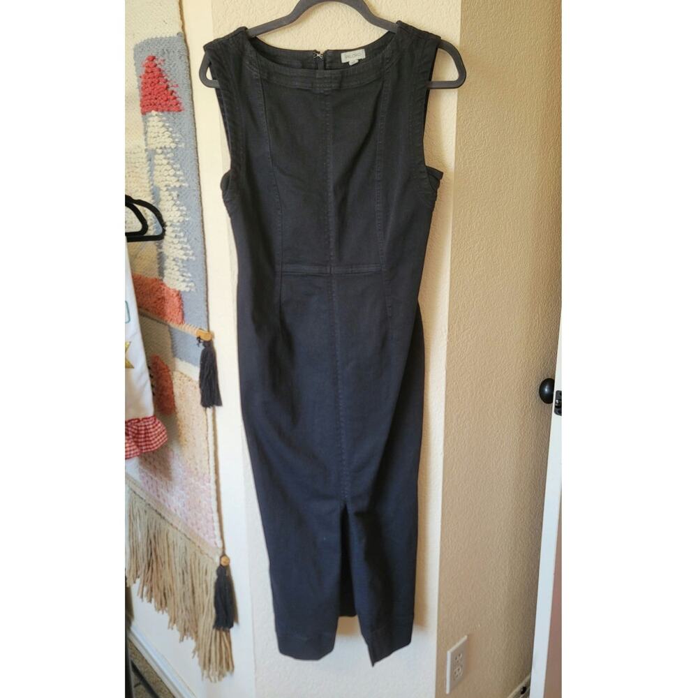 Anthropologie Pilcro Sleeveless Denim Midi Dress in Black, sz Medium